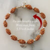 2 Mukhi Moon Rudraksha Bracelet for happiness and promotes unity and harmony