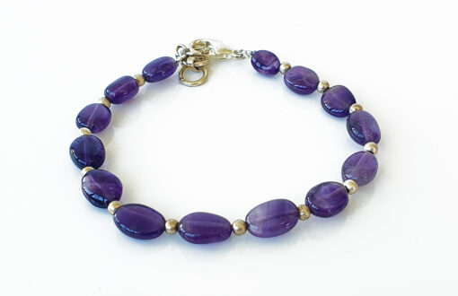 Amethyst Oval Bracelet - To enhance intuition and creativity