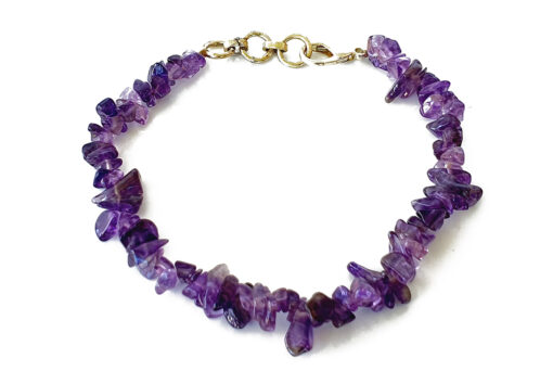 Amethyst Uncut Beads Bracelet - To enhance intuition, inspire creativity and encourage peace