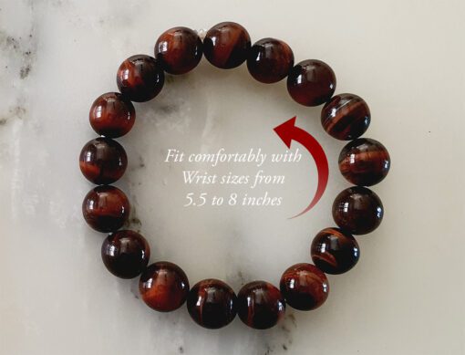 Red Tiger Eye Bracelet - For enhances good luck and brings prosperity