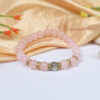 Rose Quartz with Buddha Bracelet - For open the heart and connect to the energy of love