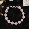 Round Rose Quartz Bracelet to open the heart and connect to the energy of love