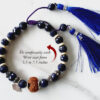 14 Mukhi Rudraksha and Blue Sapphire Bracelet - For accelerates awareness