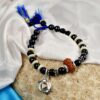 14 Mukhi Rudraksha and Blue Sapphire Bracelet - For accelerates awareness