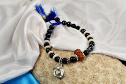 14 Mukhi Rudraksha and Blue Sapphire Bracelet - For accelerates awareness