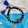 14 Mukhi Rudraksha and Blue Sapphire Bracelet - For accelerates awareness