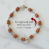 2 Mukhi Moon Rudraksha Bracelet To promotes unity and harmony