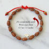 2 Mukhi Moon Rudraksha Bracelet To brings inner bliss and promotes unity