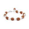 3 Mukhi Mahajwala Bracelet - Silver Caps - To releases stress and feeling of victimization