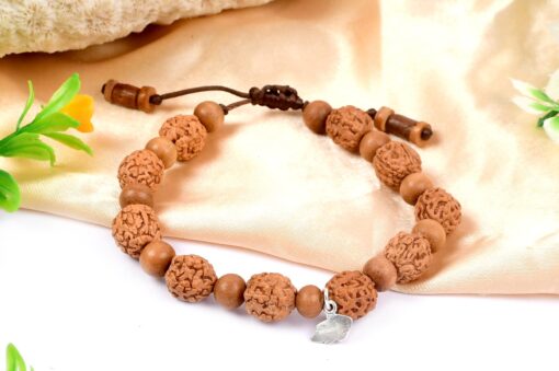 5 Mukhi Guru Bracelet - Sandalwood To enhances learning and knowledge