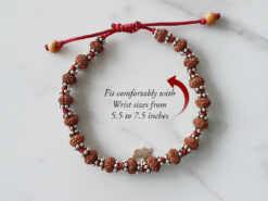 7 Mukhi Mahalaxmi Bracelet - To liberate miseries and bestows abundance (7mm)