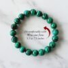 Malachite Bracelet in Round Beads To eliminates shyness