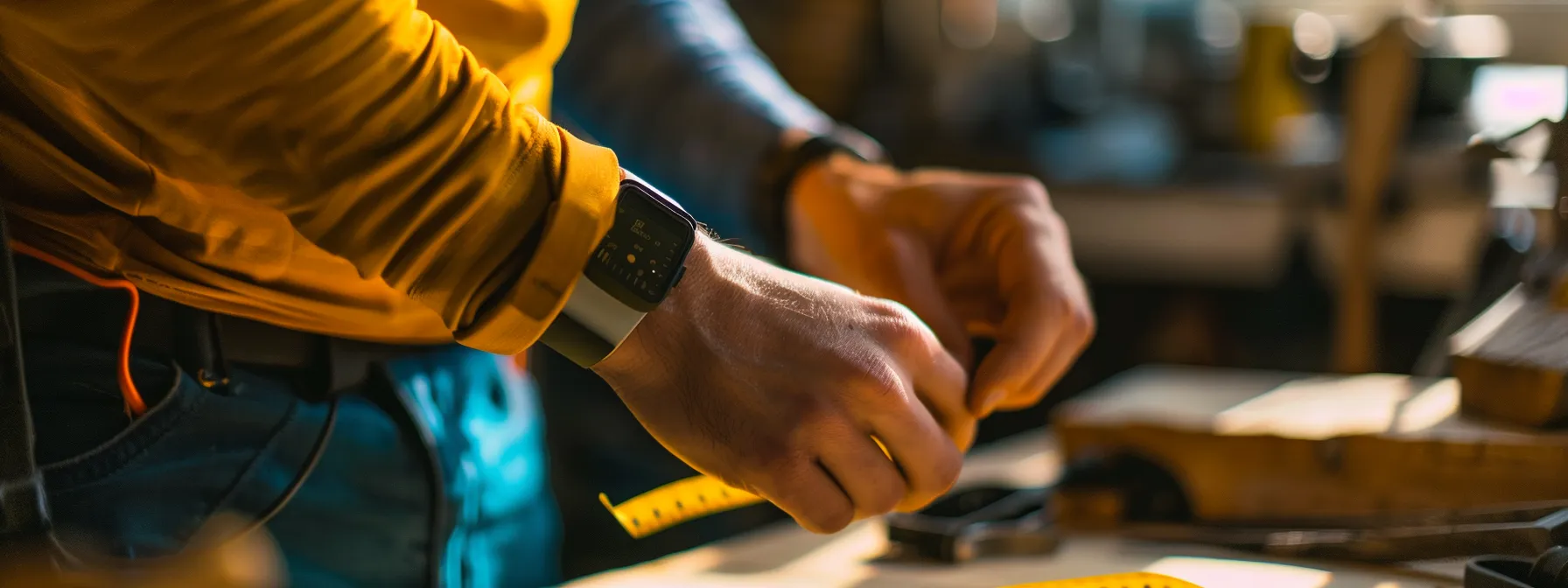 a person using a flexible tape measure to measure their wrist for a bracelet.