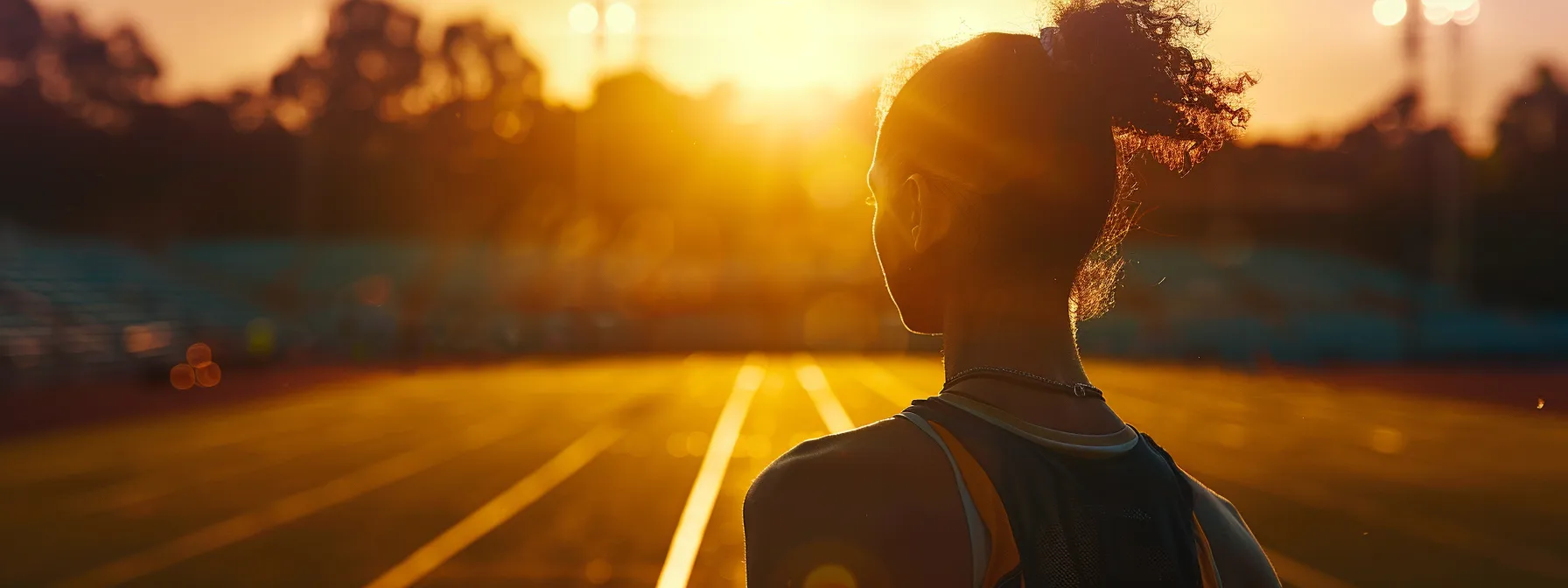 an athlete visualizing their peak performance on the field before a competition.