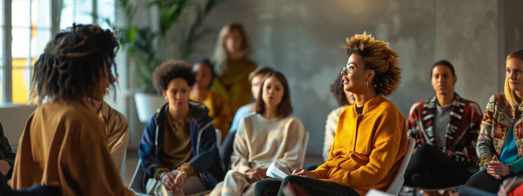 a group of individuals participating in an advanced psych-k workshop, collaborating and supporting each other in their personal growth journey.