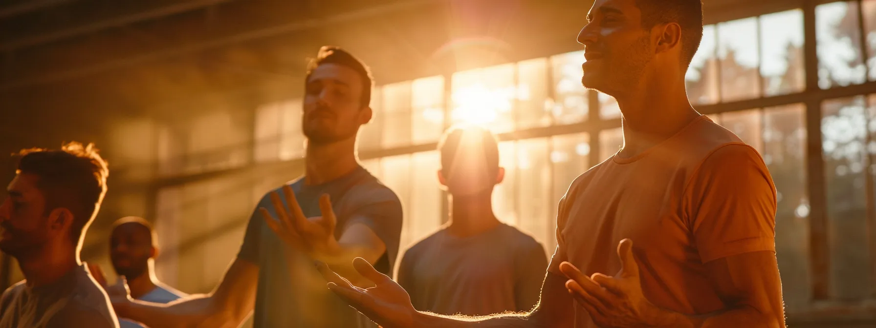 a group of professionals practicing muscle testing and reprogramming limiting beliefs in a training session.