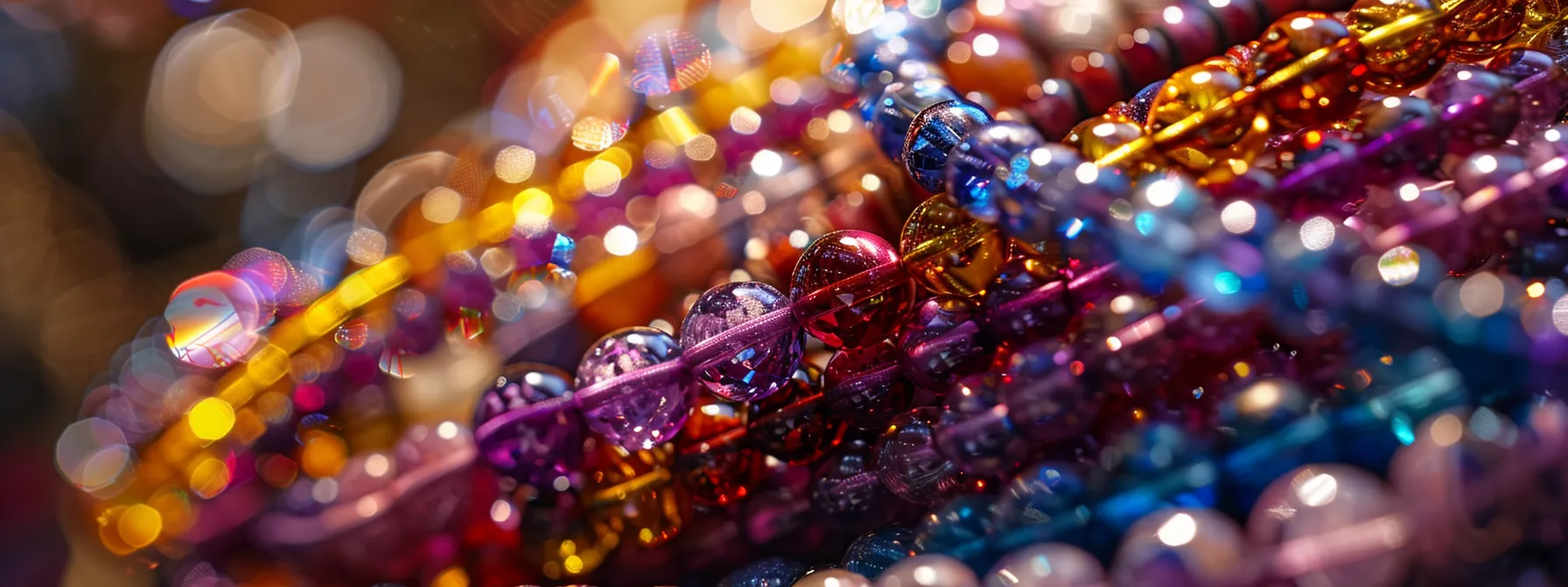 a vibrant array of brazilian gemstones adorning a delicate bracelet design.