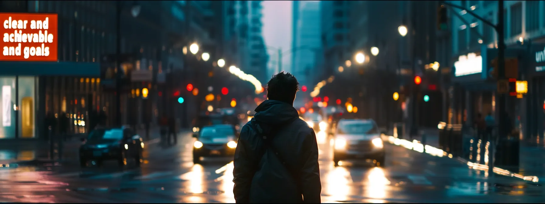 a person standing at a crossroads, with one path leading to 