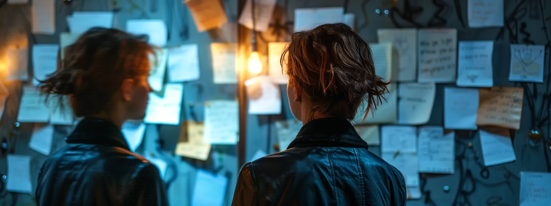 a person standing in front of a mirror, deeply reflecting on their beliefs and uncertainties, surrounded by notes questioning established assumptions and setting new personal goals.