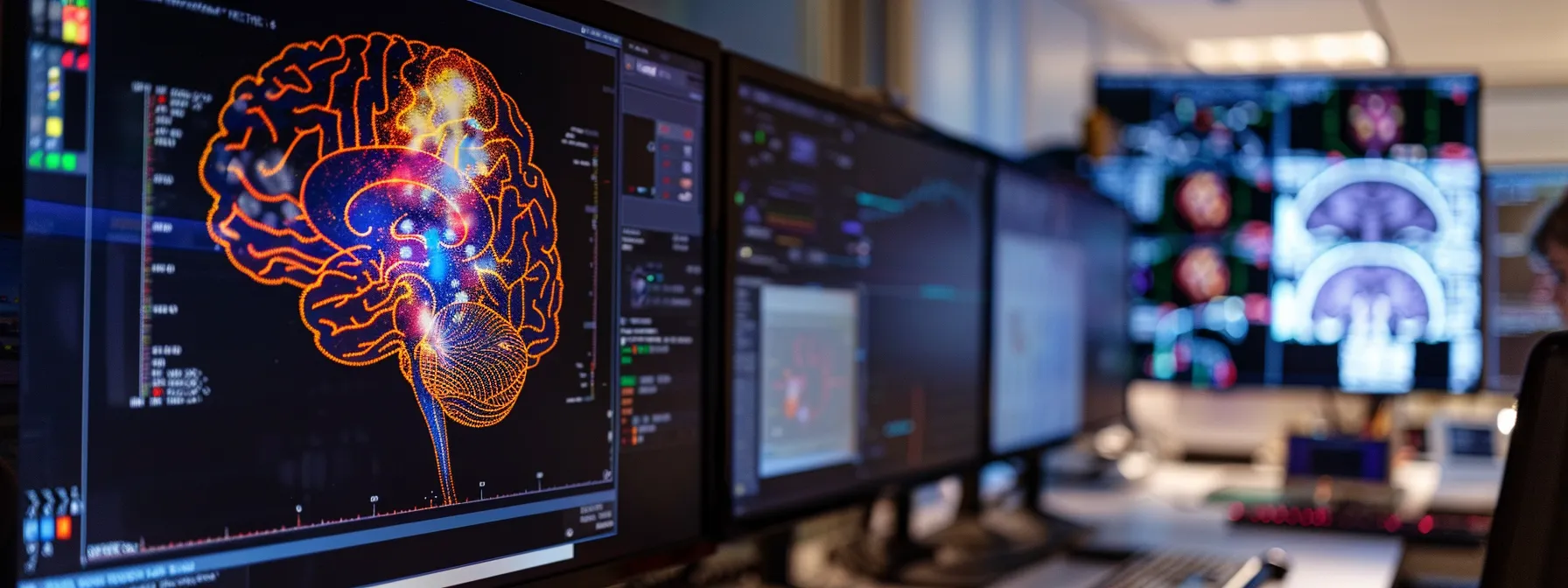 a brain scan showing dynamic changes in neural activity during a psych-k session.