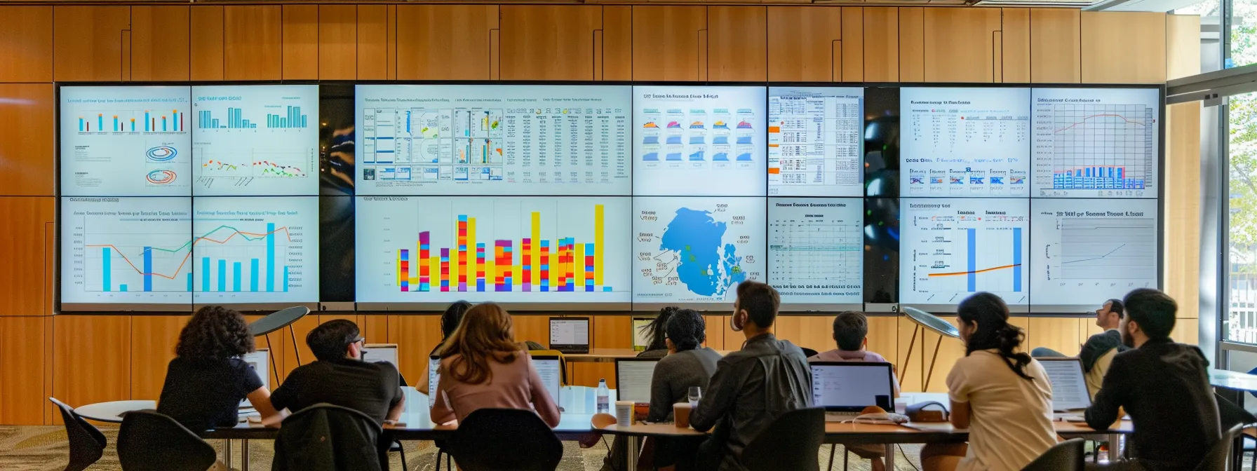 a group of professionals engage in a dynamic brainstorming session, surrounded by charts and graphs showing their remarkable successes and significant obstacles they have overcome, highlighting the application of effective problem-solving techniques for personal and professional growth.