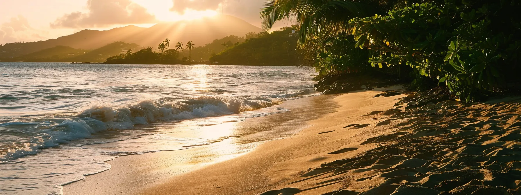 a serene beach at sunrise, symbolizing the transformation of fear and failure into abundance and intuition.