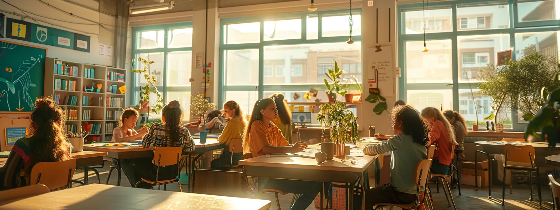 a serene classroom filled with eager learners, surrounded by colorful visuals and engaging materials, ready to embark on their journey to becoming certified psych-k® facilitators.