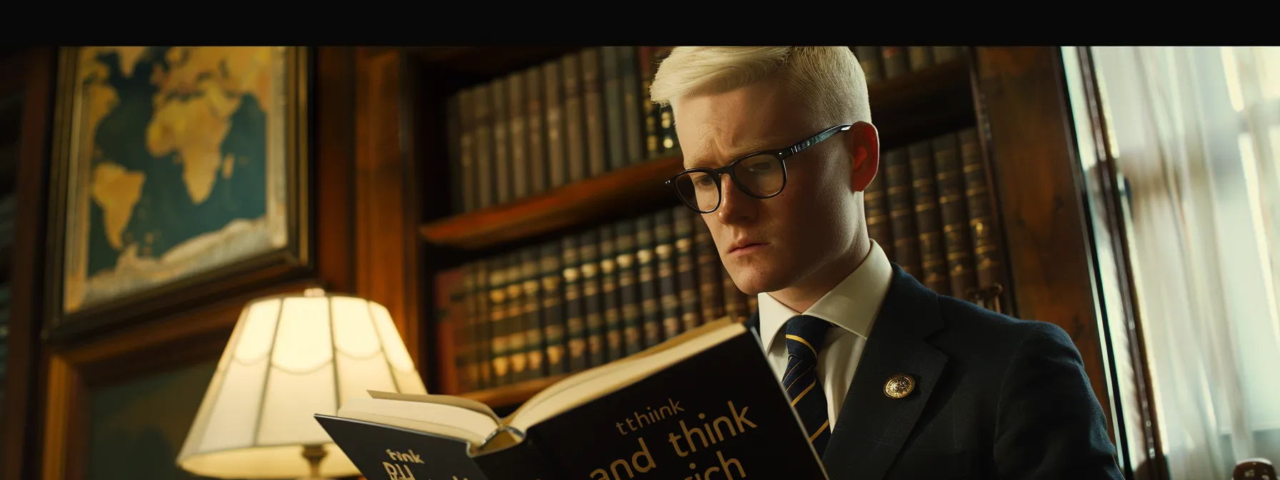 a young bob proctor reading 